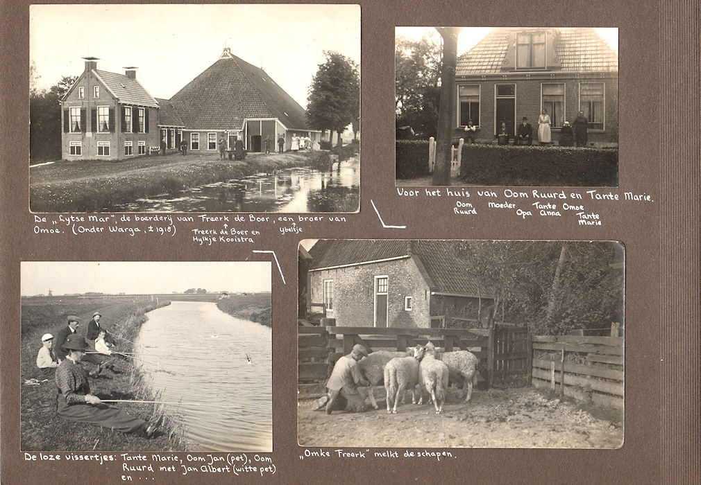 Bladzijde uit het familiealbum van Luit van Kampen